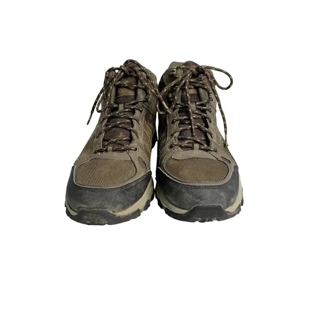 Skechers brown lace up waterproof ankle hiking boots size 9.5 wide width